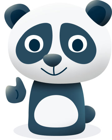 Panda thumbs up