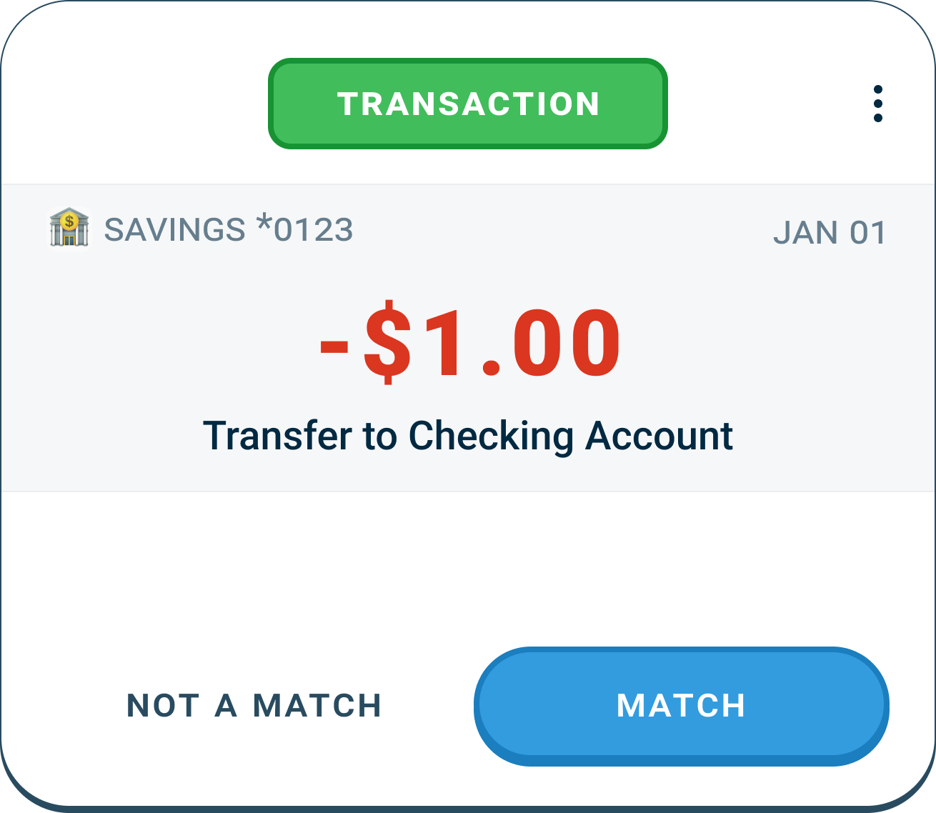 Money leaving savings